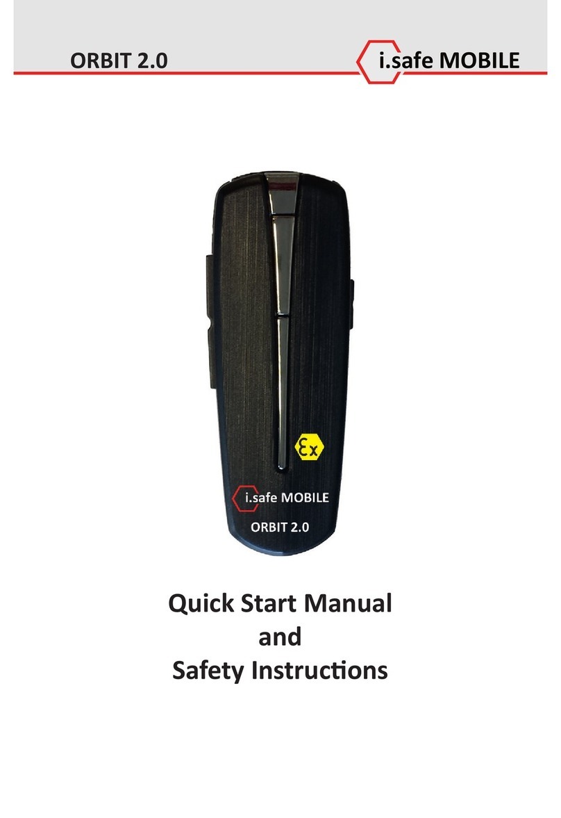 ISAFE MOBILE ORBIT 2.0 Quick start manual and safety instructions