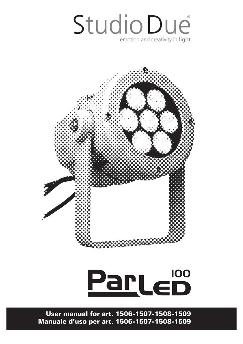 STUDIODUE PAR LED 100 1506 User manual