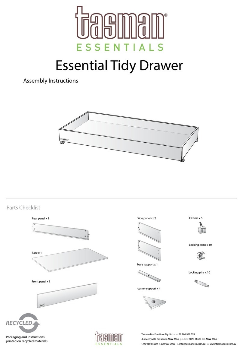Tasman Essential Tidy Drawer Assembly instructions