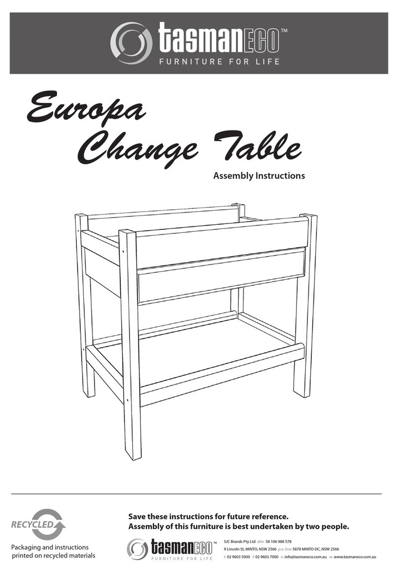 TasmanEco Europa change table Assembly instructions TasmanEco Europa change table Assembly instructions
