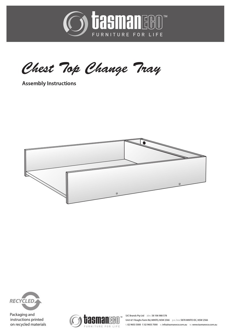 TasmanEco Chest top change table User manual
