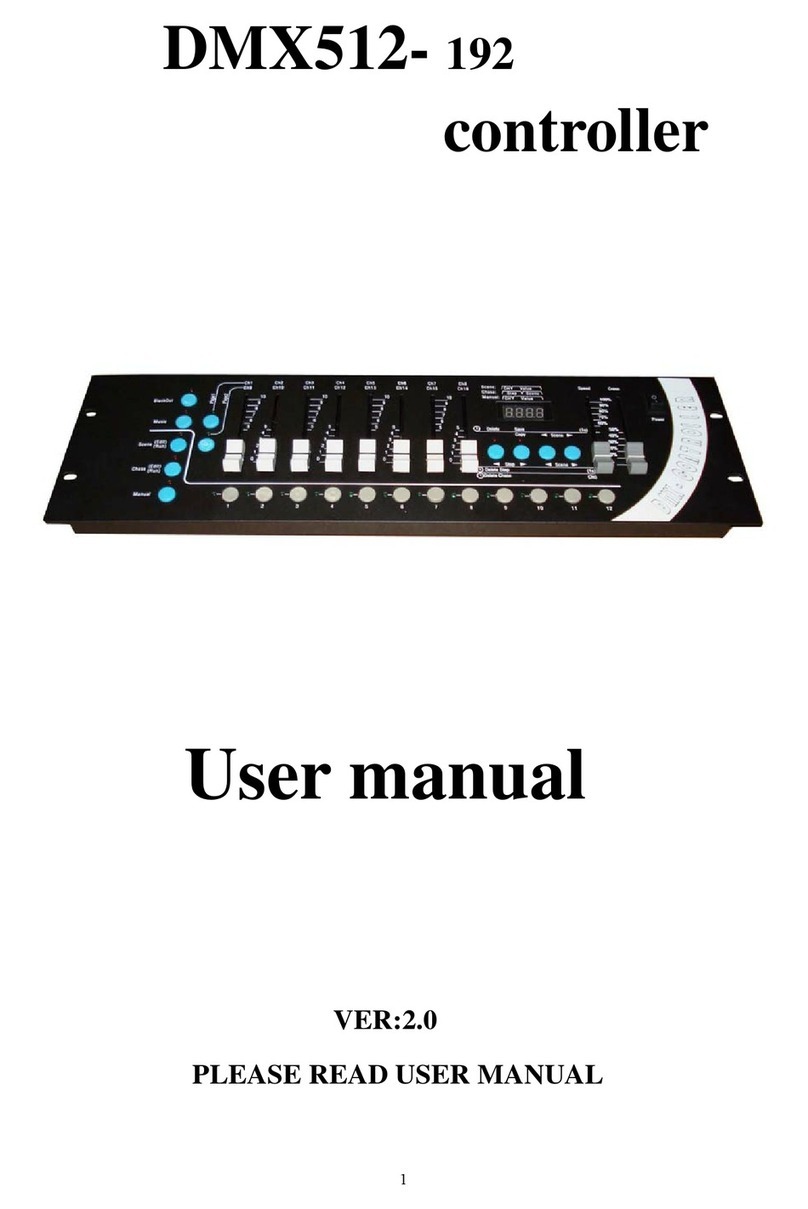 involight DMX512- 192 user manual