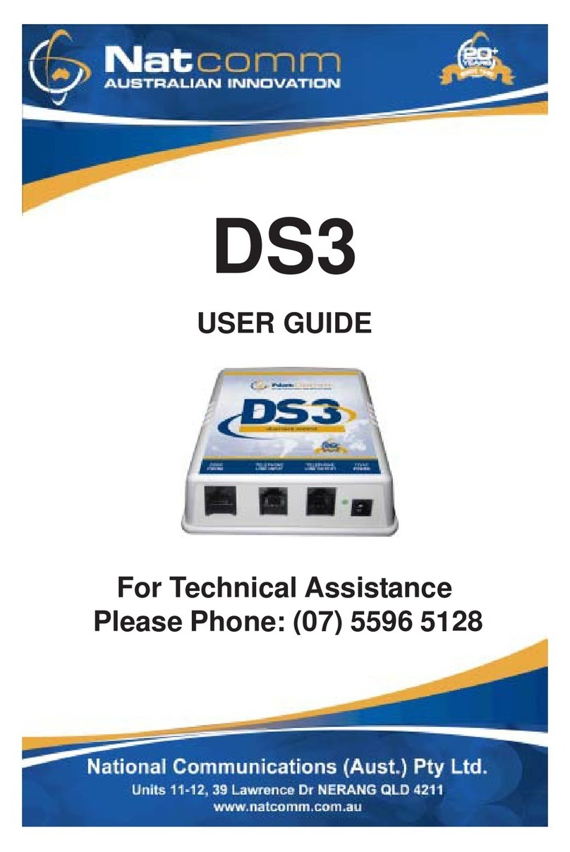 NatComm DS3 User manual