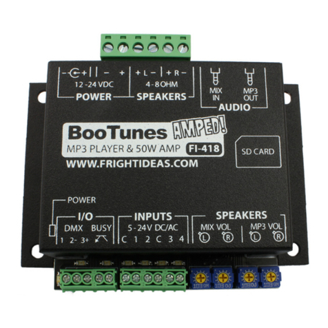 Fright Ideas BooTunes AMPED FI-418 operating manual