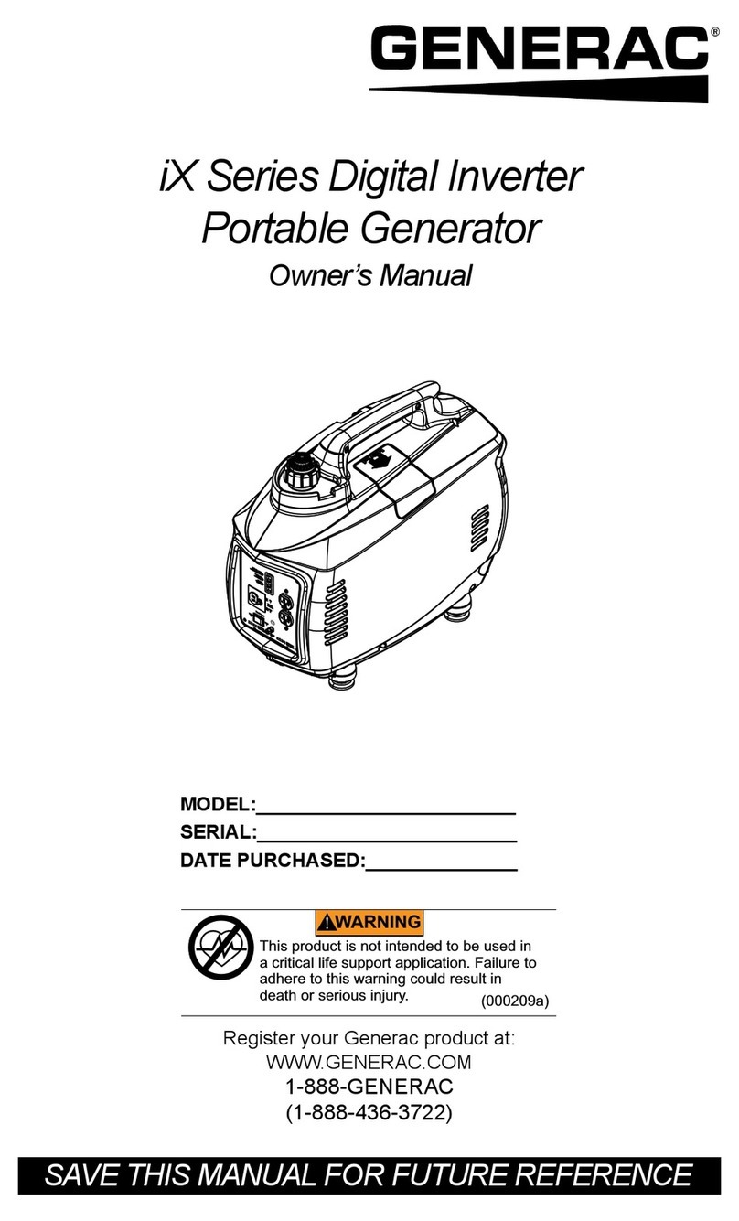 Generac Power Systems iX Series owner's manual