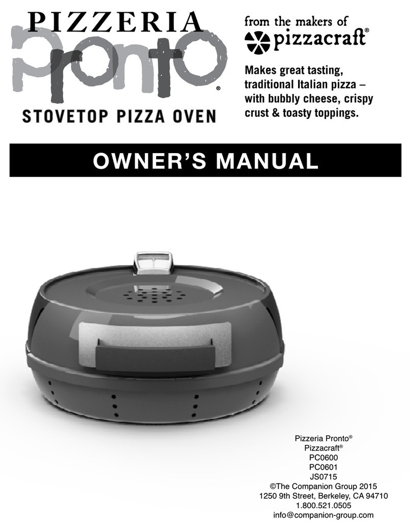 Pizzeria Pronto PC0600 owner's manual