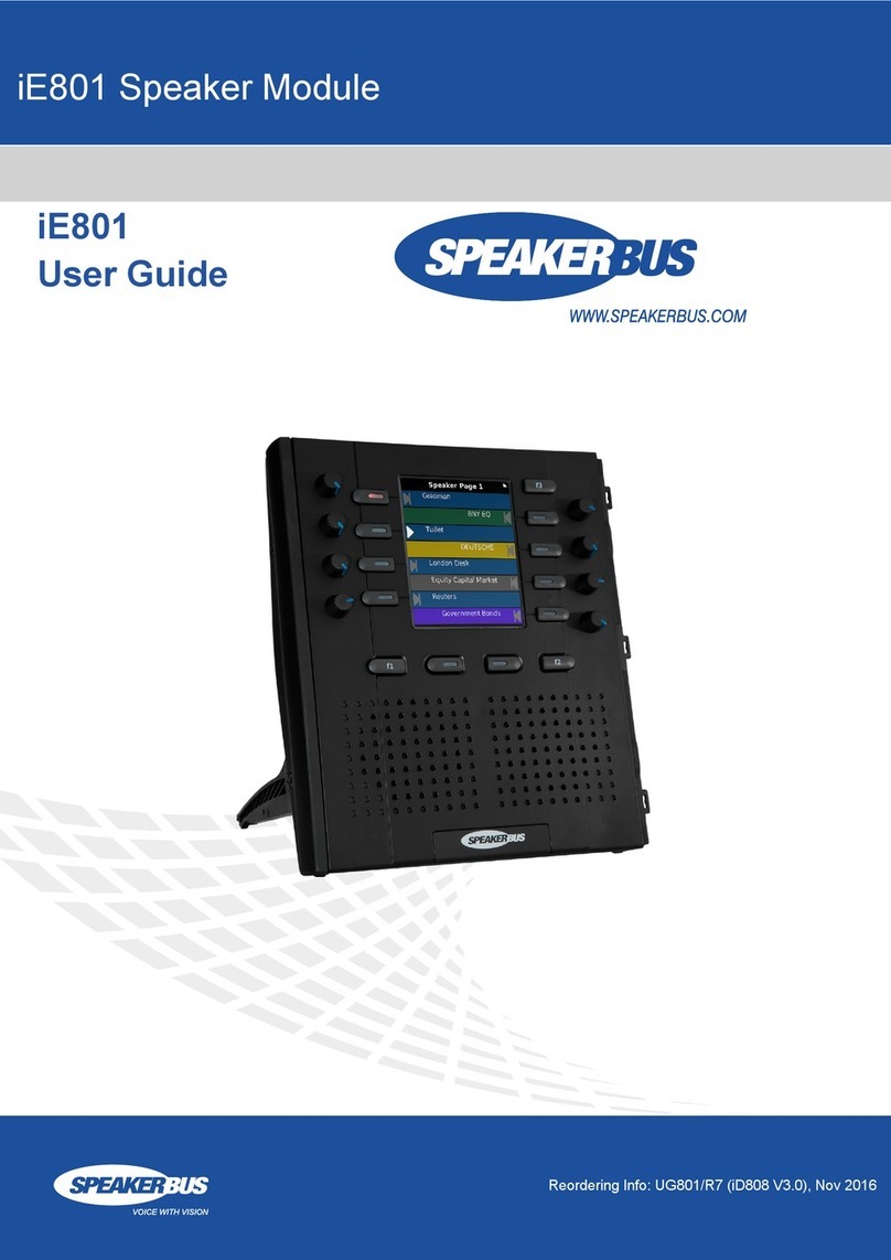 Speakerbus iE801 user guide