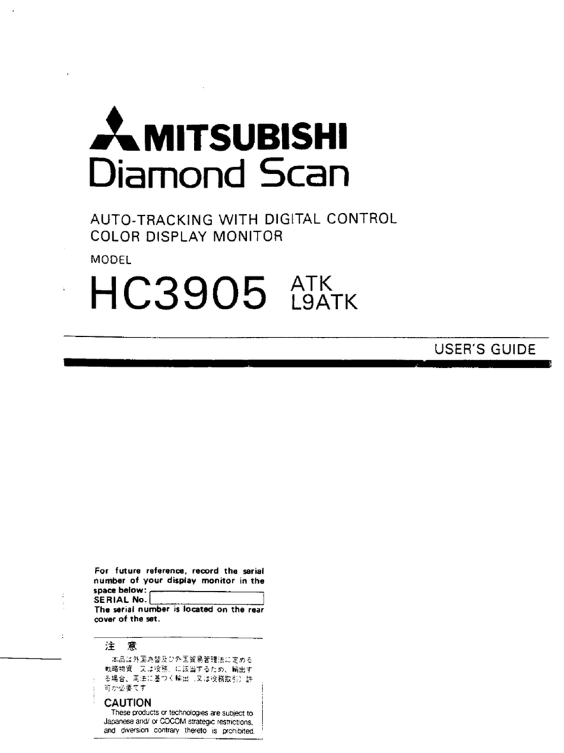 Mitsubishi Diamond Scan HC3905 ATK User manual