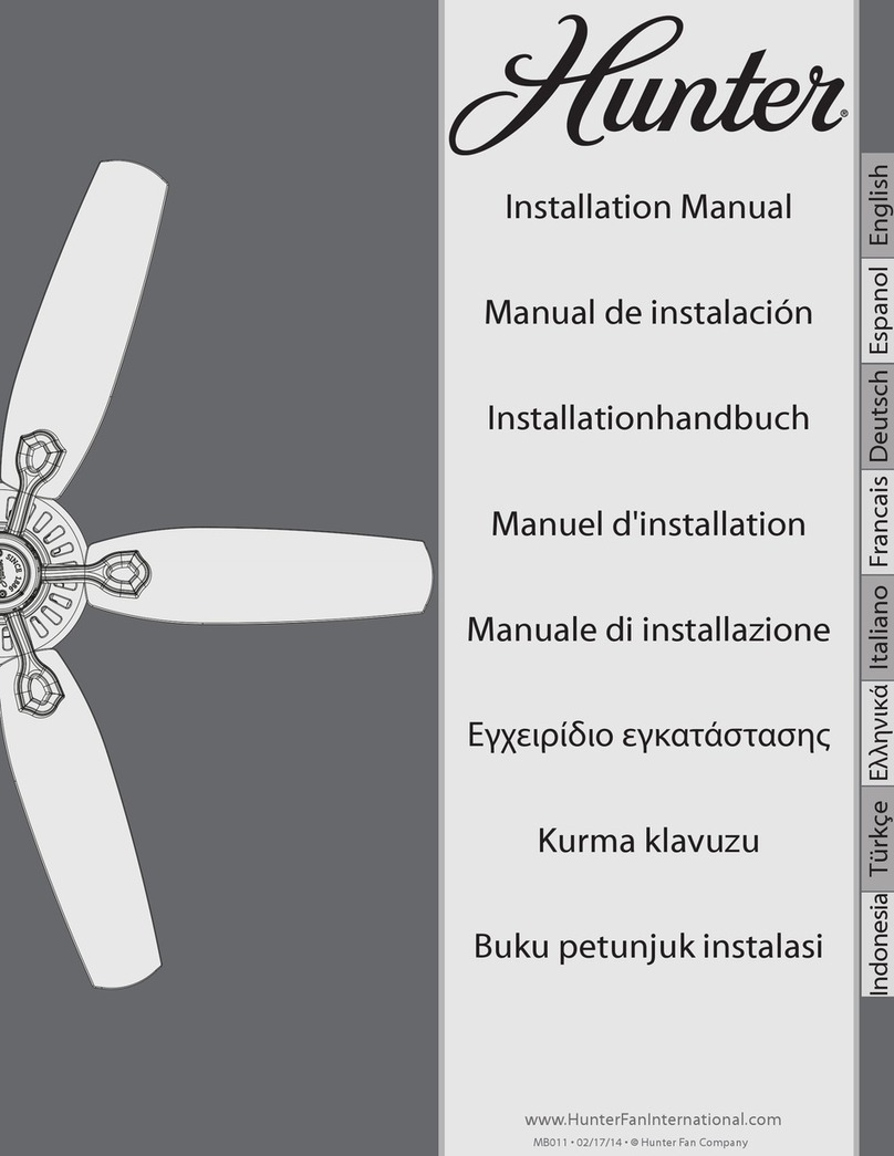 Hunter MB011 User manual