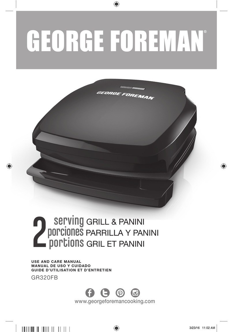 George Foreman GR320FB User manual