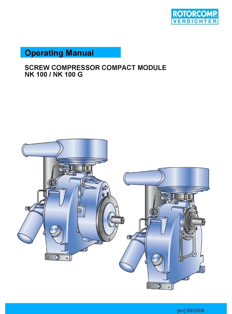ROTORCOMP NK 100 operating manual