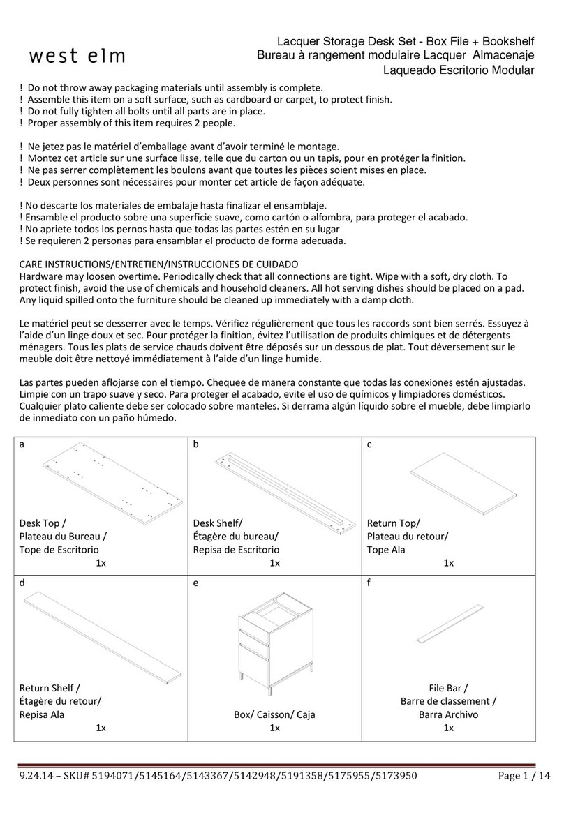 West Elm 5194071 User manual West Elm 5194071 User manual