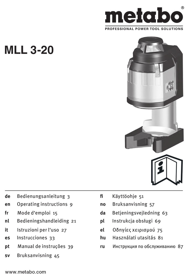 Metabo MLL 3-20 operating instructions