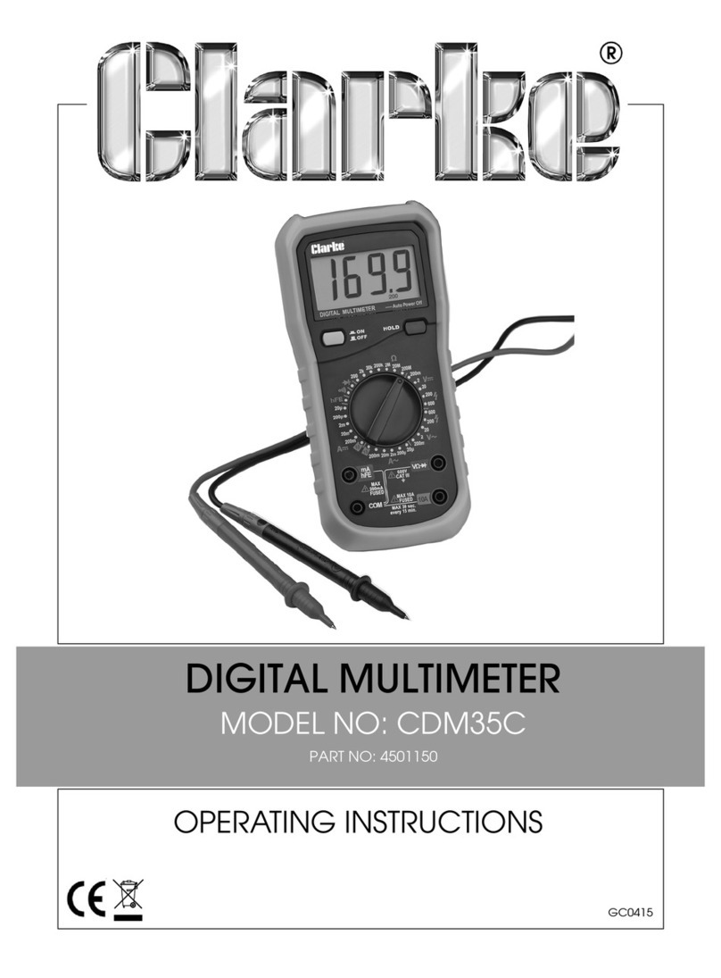 Clarke CDM35C operating instructions