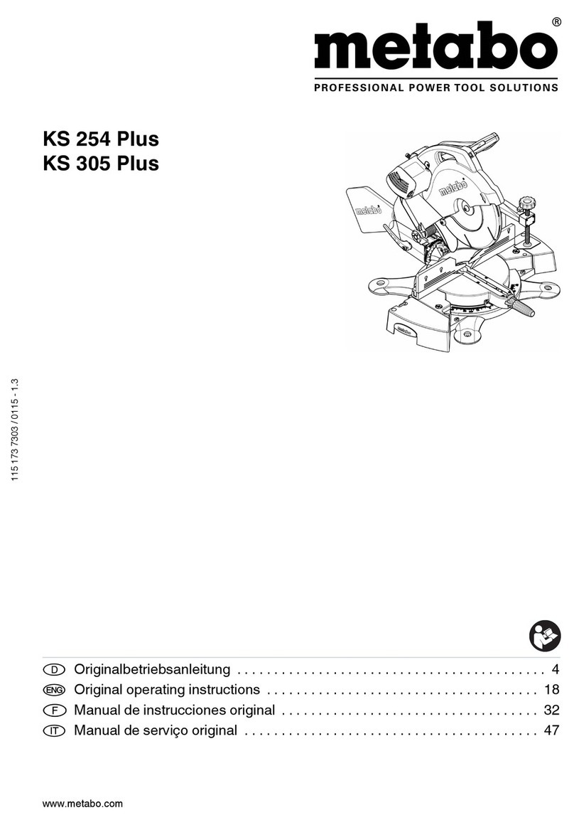Metabo KS 254 Plus User manual
