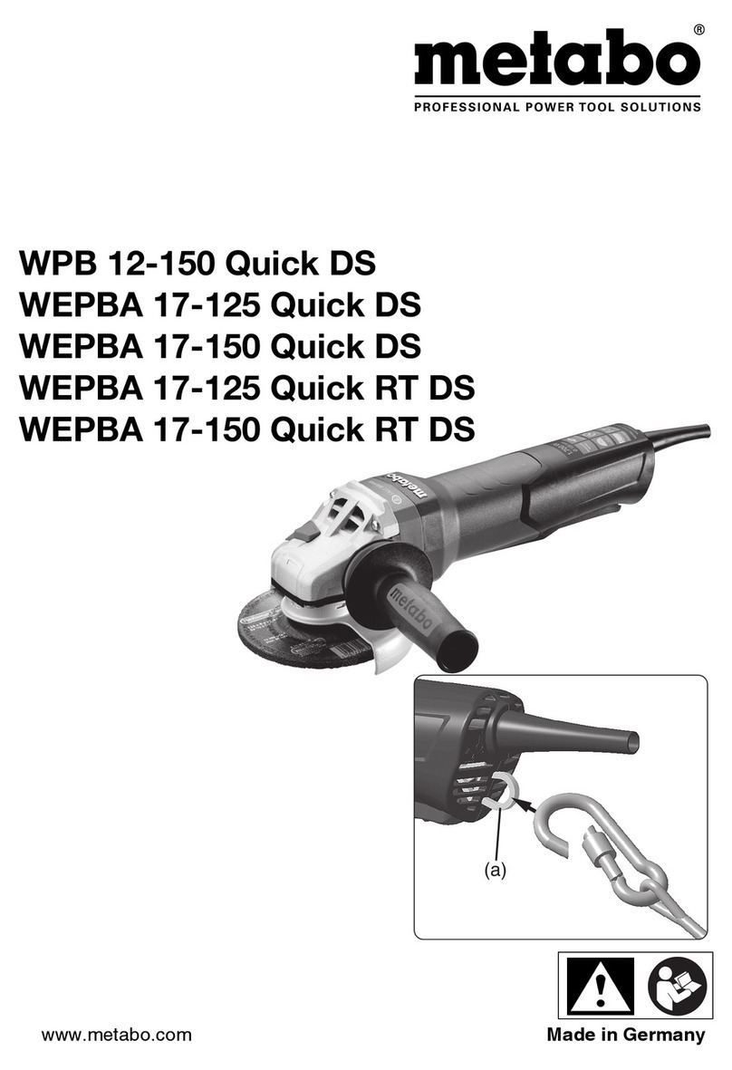 Metabo WPB 12-150 Quick DS User manual