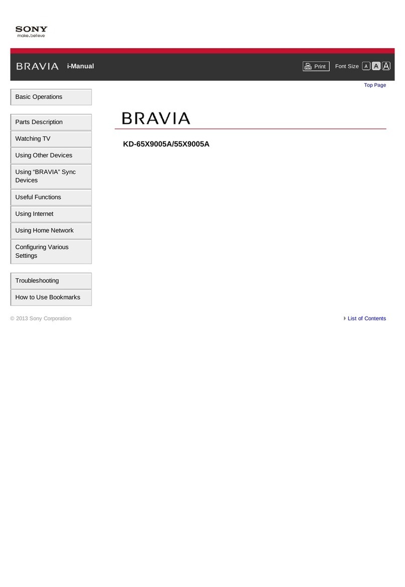Sony Bravia KD-65X9005A User manual