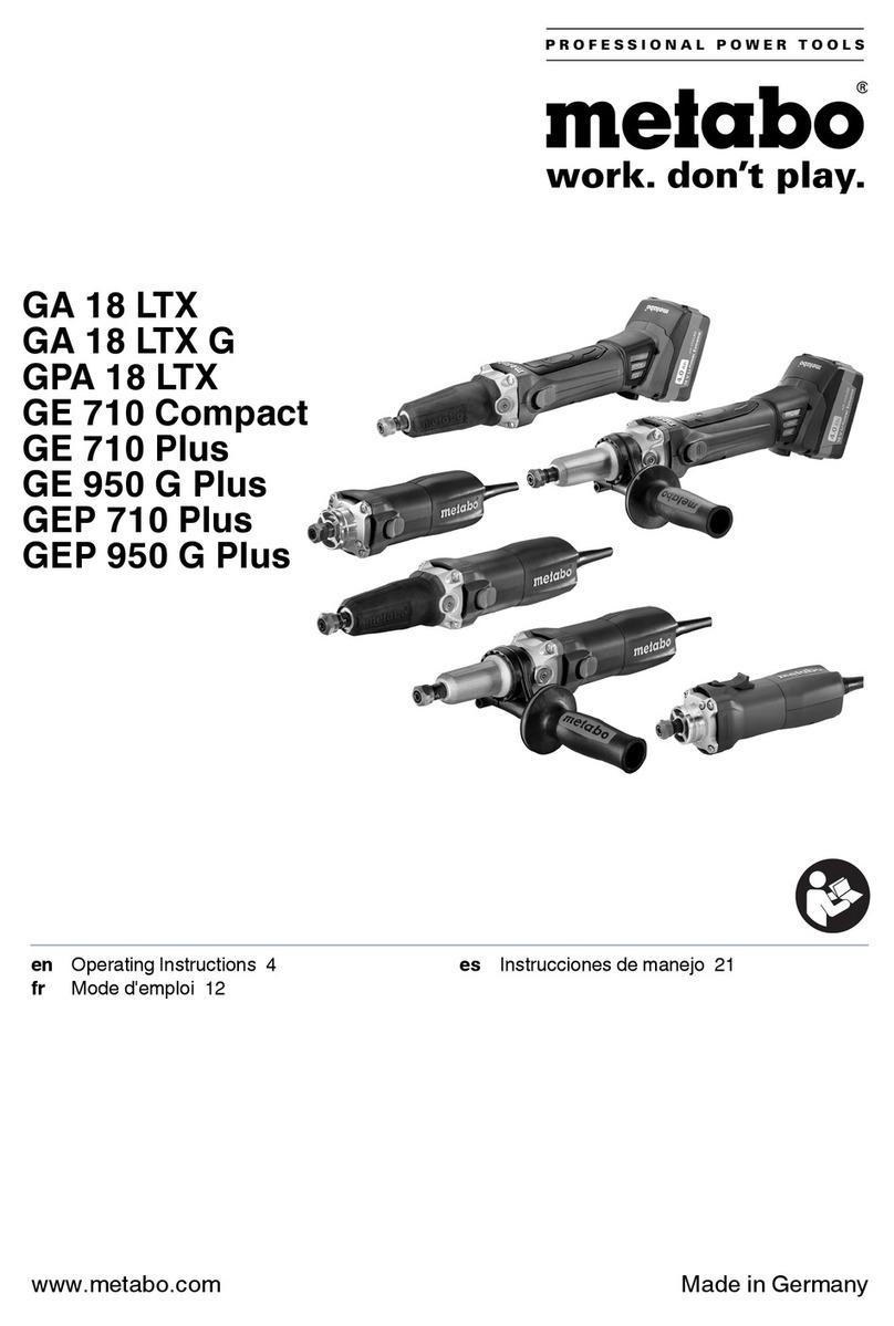 Metabo GA 18 LTX operating instructions