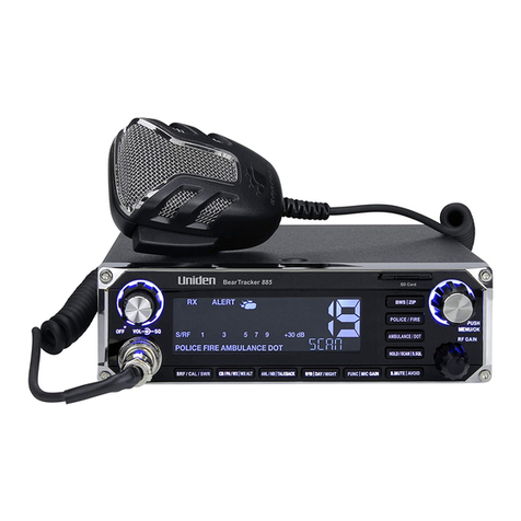 Uniden BearTracker 885 User manual