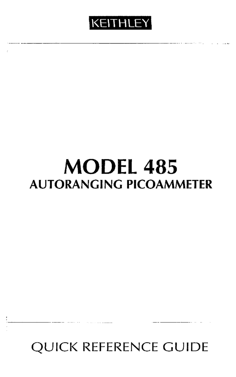 Keithley 485 User manual