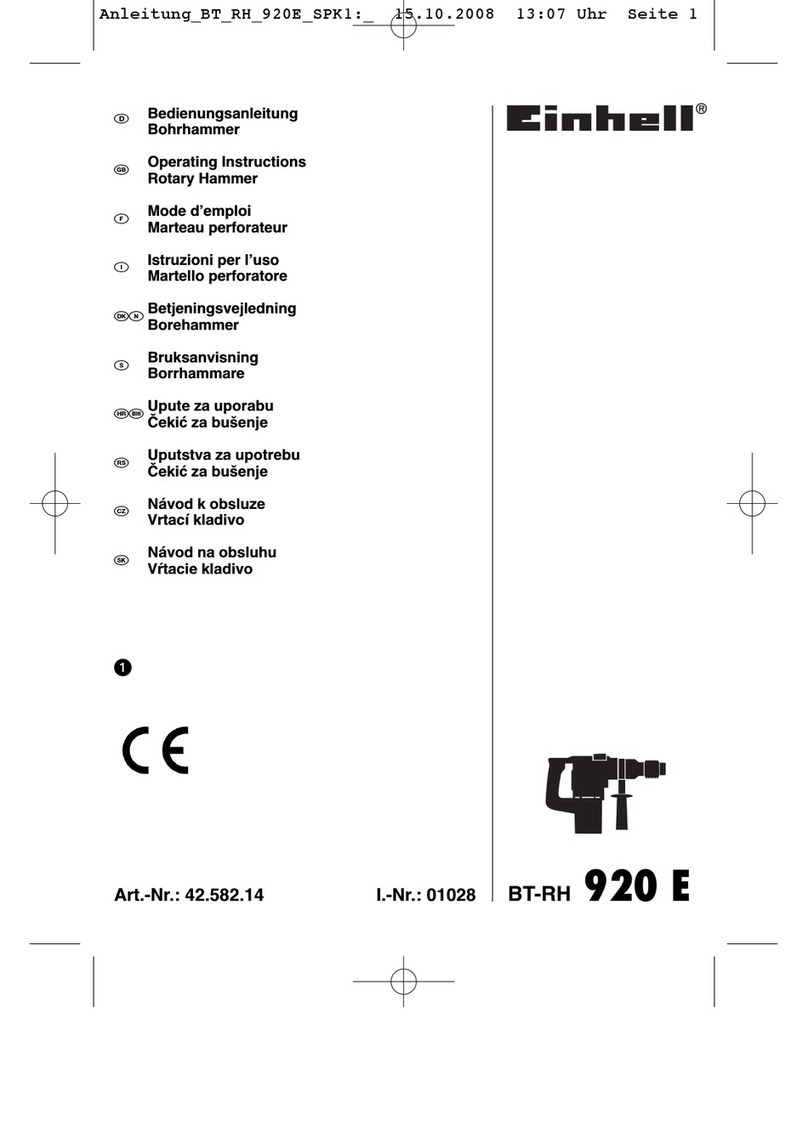 EINHELL BT-RH 920 E User manual EINHELL BT-RH 920 E User manual