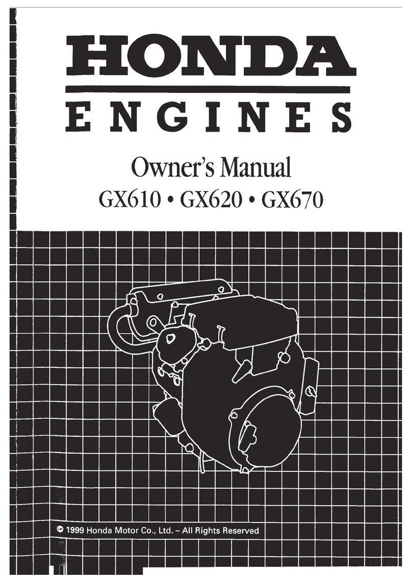 Honda GX 610 standard owner's manual