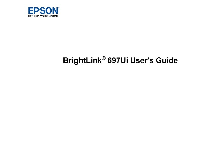 Epson BrightLink 697Ui User manual