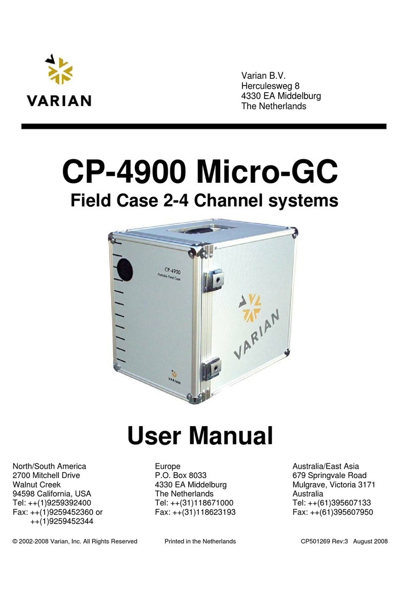 Varian CP-4900 Micro-GC user manual