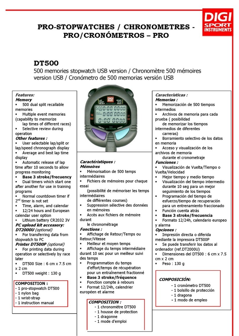 DigiSport DT500 instruction manual