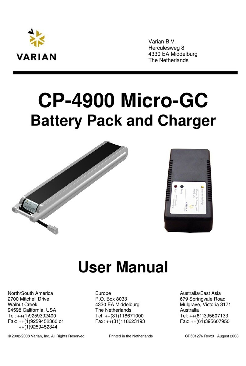 Varian CP-4900 Micro-GC user manual