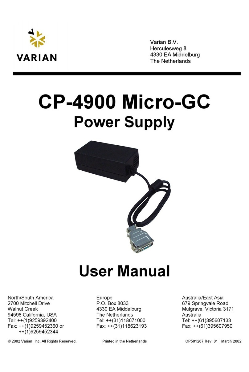 Varian CP-4900 Micro-GC user manual