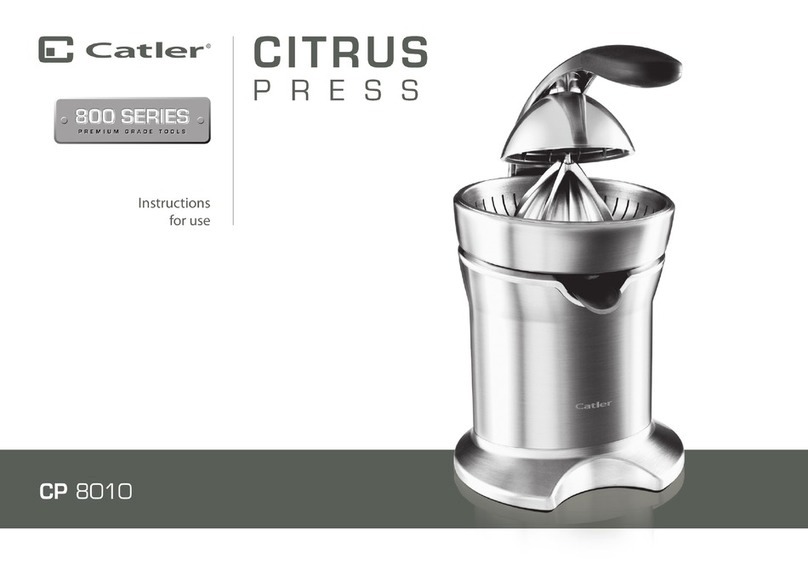 Catler 800 SERIES Instructions for use