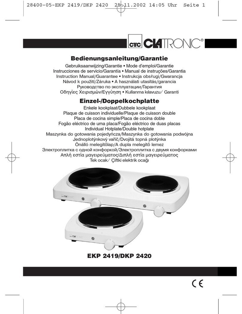 Clatronic EKP 2419 Instruction manual & guarantee
