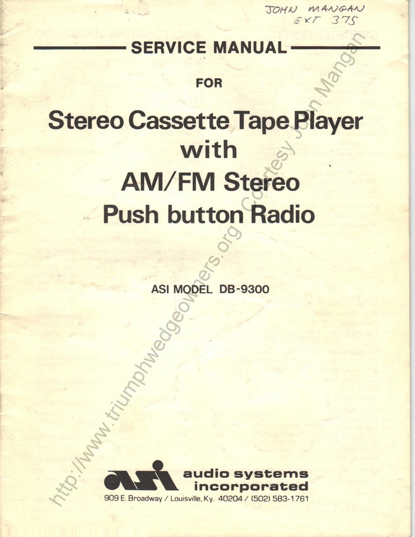 ASI DB-9300 Service manual
