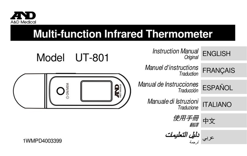AND UT-801 User manual