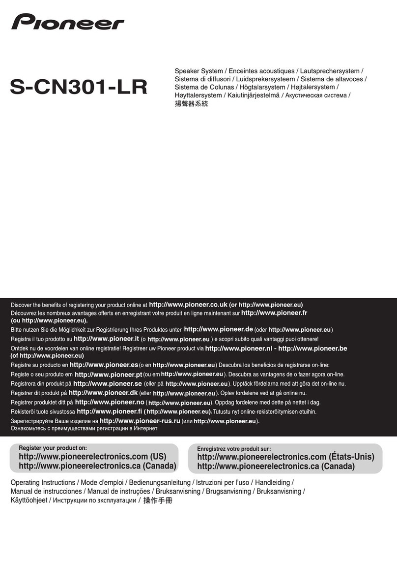 Pioneer S-CN301-LR User manual