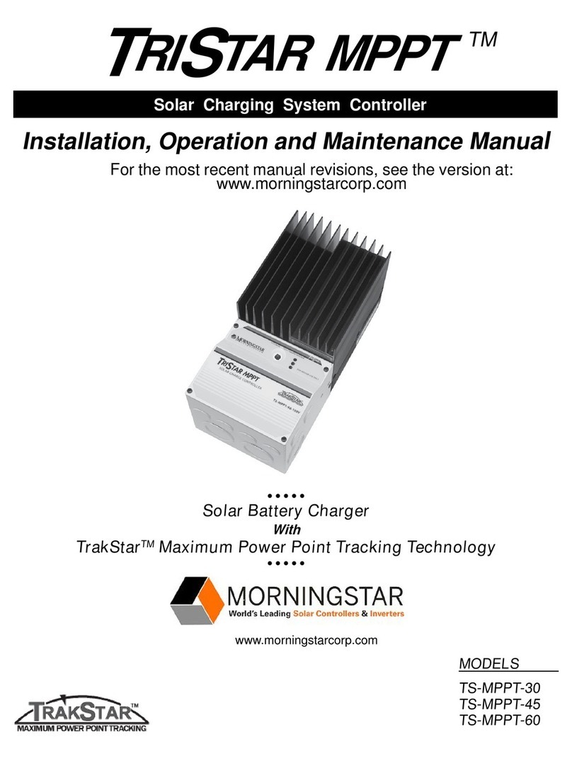 TriStar TS-MPPT-30 Installation, operation and maintenance manual