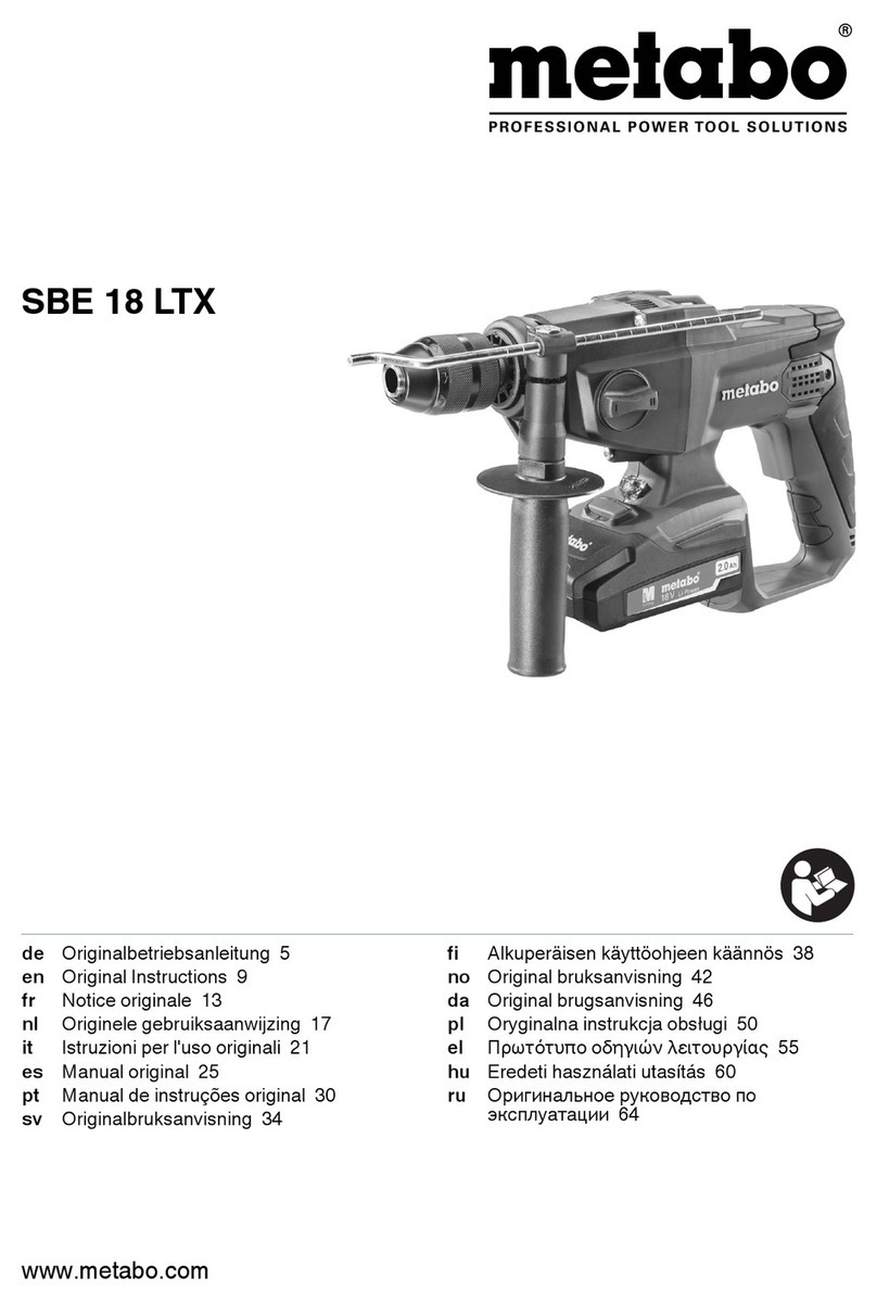 Metabo SBE 18 LTX Original instructions