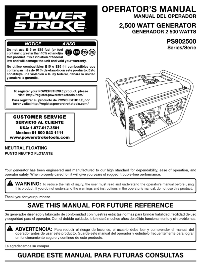 Power Stroke PS902500 Series Operator's manual