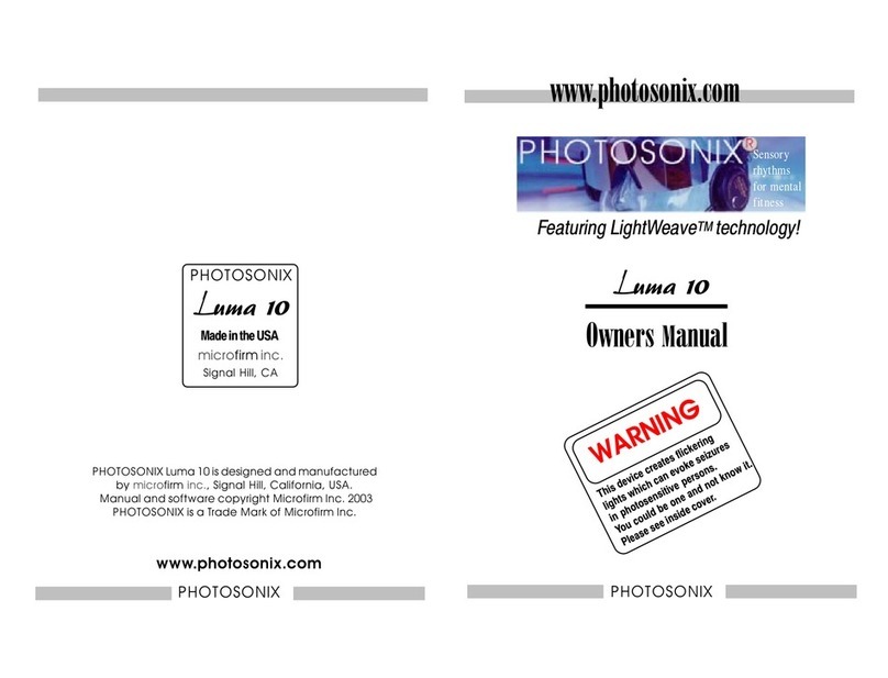Photosonix Luma 10 User manual