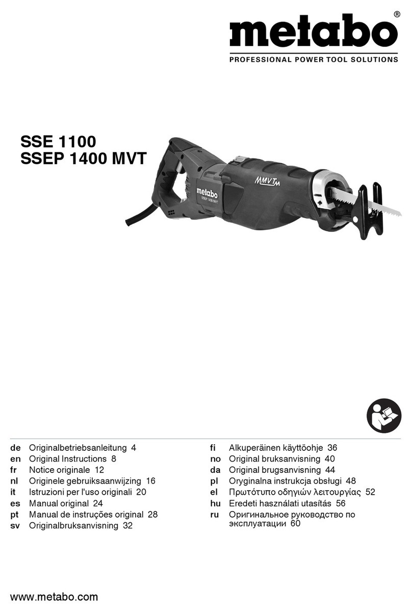 Metabo SSE 1100 Original instructions