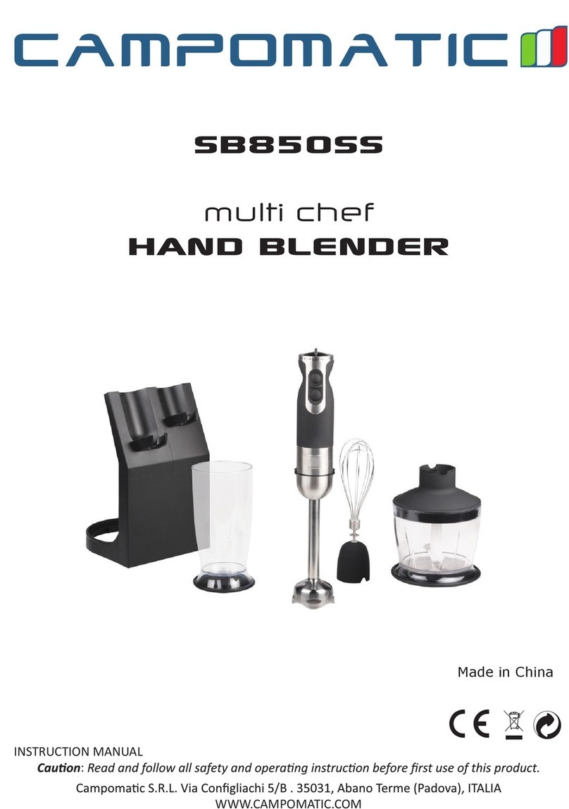 Campomatic SB850SS instruction manual