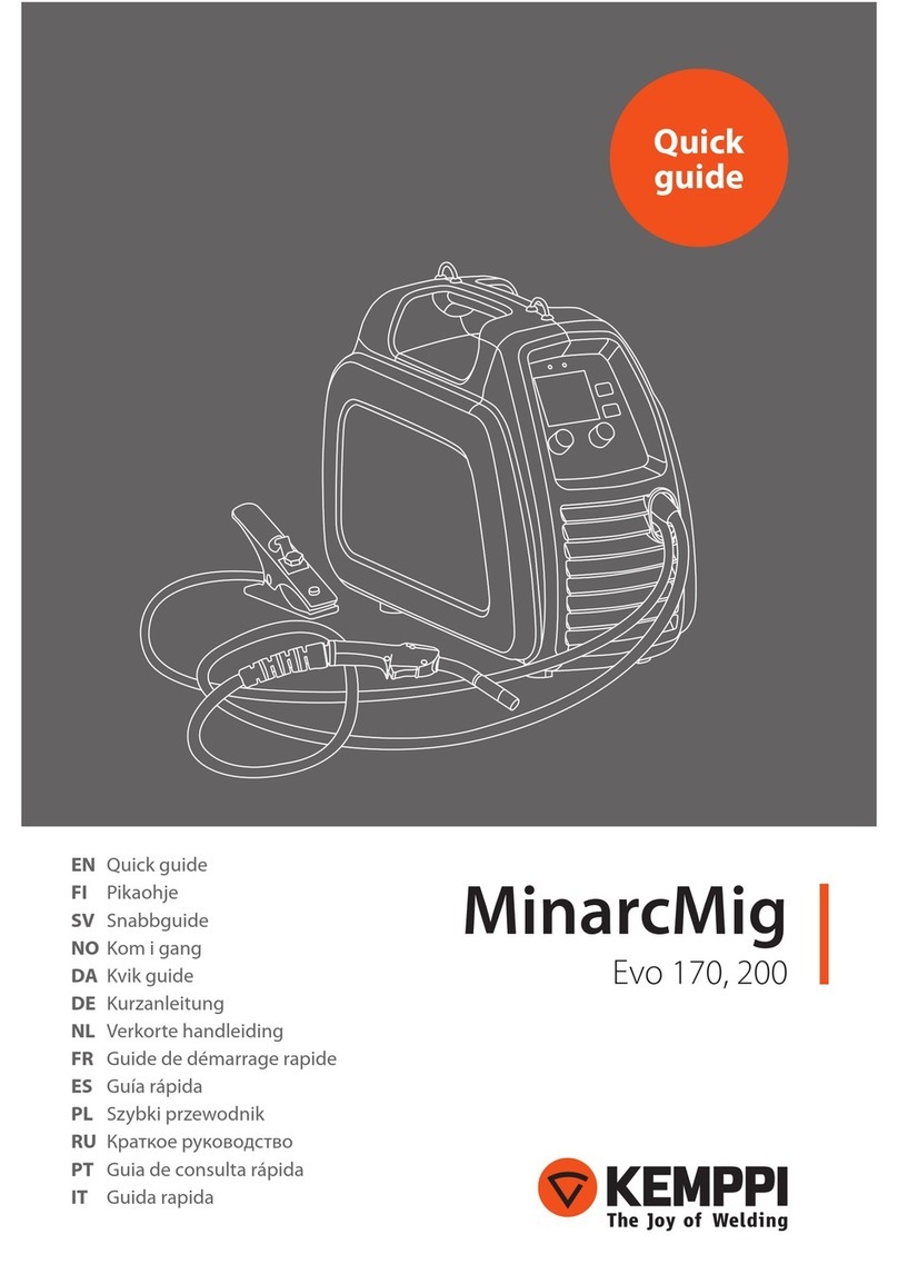 Kemppi MinarcMig Evo 170 User manual