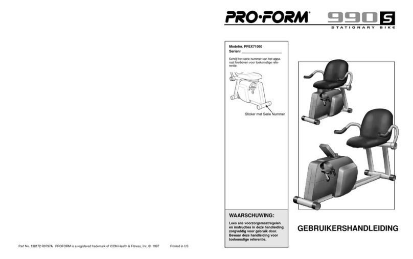 Pro-Form 990S User manual