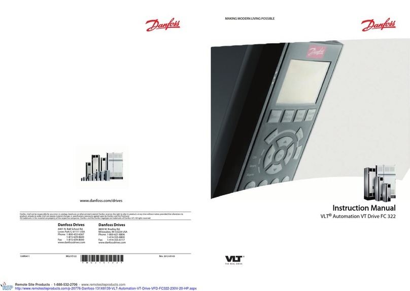 Danfoss VLT FC 322 User manual Danfoss VLT FC 322 User manual