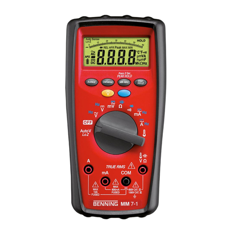 Benning MM 7-1 User manual
