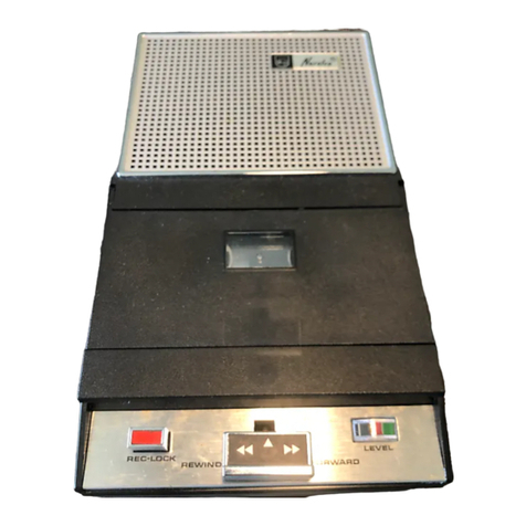 Norelco carry-corder 150 EL3302 Operating instructions manual