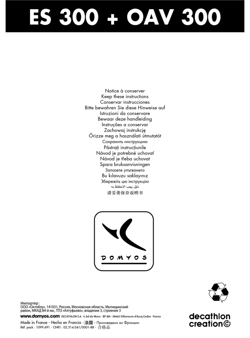 Domyos ES 300 User manual