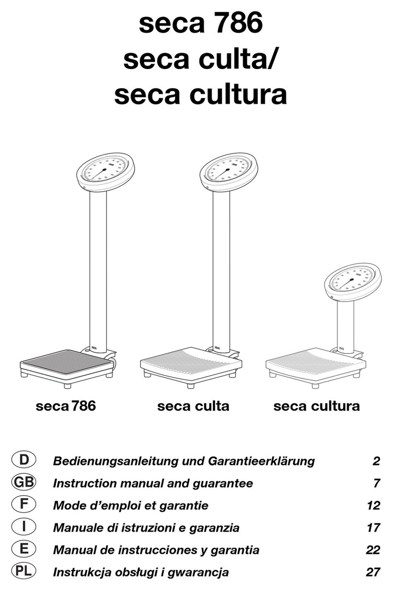 Seca 786 Instruction Manual