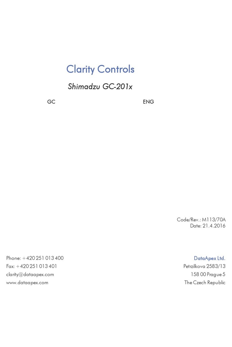 DataApex Shimadzu GC2010 APC/AFC user manual